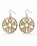 Boucle d'oreille en bois à forme varié