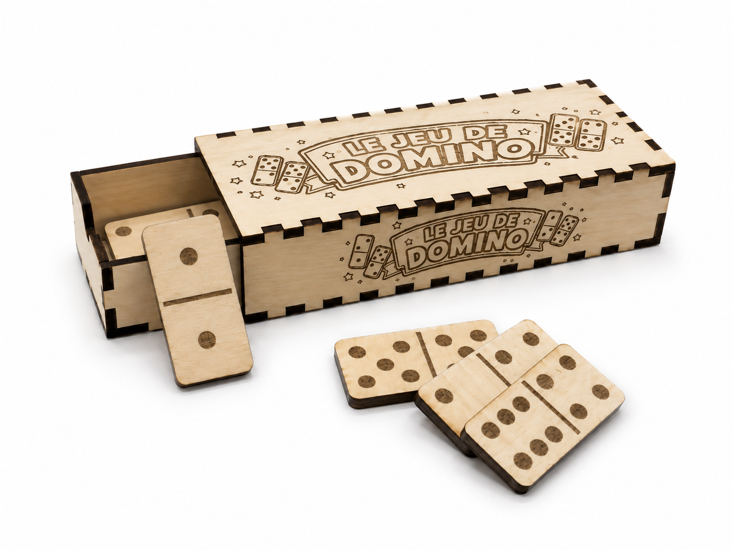 Jeu de Domino avec sa boite de rangement
